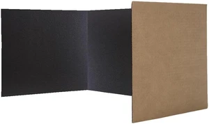 Study Carrel Black Corrugated 24/pk Study Carrel Black Corrugated 24/pk