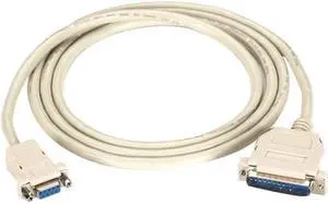 BLACK BOX EVMTBMC-0050 RS232 AT MODEM DB9/DB25-9-CDTR F/M 50FT