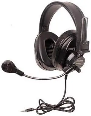 Califone Deluxe Multimedia Stereo Headsets W/Mic And To Go Plug Via Ergoguys - Stereo - Mini-Phone - Wired - Over-The-Head - Binaural - Circumaural