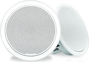 FUSION FM-F65RW 6.5 WHITE ROUND FLUSH MOUNT SPEAKERS