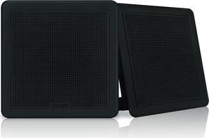 FUSION FM-F65SB 6.5 BLACK SQUARE FLUSH MOUNT SPEAKERS
