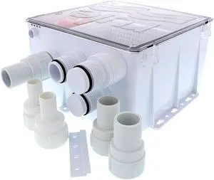 Rule Shower Drain Box W/1100 Gph Pump - 24V