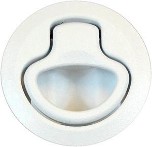 Southco Flush Pull Latch - Pull To Open - Non-Locking White Plastic