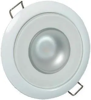 Lumitec Mirage Flush Mount Interior Down Light - Non-Dimmable White - Glass Fixt