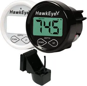 HAWKEYE DIGITAL DEPTH AND TEMP - TRANSOM MOUNT
