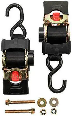 CAMCO TIE DOWN STRAPS 2 WIDTH RETARCTABLE 5.5' BOLT-ON