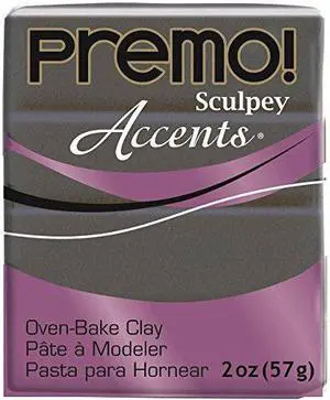 POLYFORM PRODUCTS COMPANY PE025120 SCULPEY PREMO ACCENTS 2OZ GRAPHITE PEARL