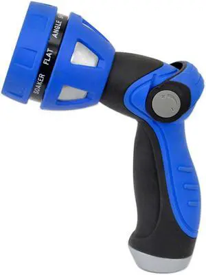 HOSECOIL THUMB LEVER NOZZLE W/METAL BODY AND NINE PATTERN