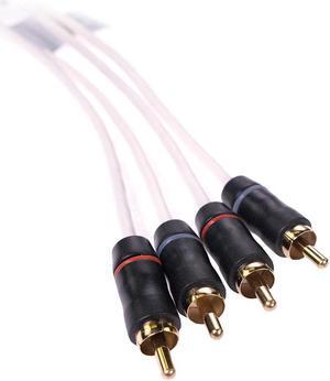 Fusion MS-FRCA12 12 ft 4-Way Shielded RCA Cable 010-12619-00 Shielded RCA Cable