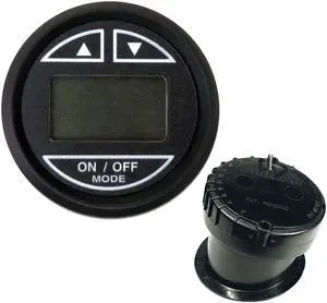 Faria Beede Instruments Euro Black Depth-in Hull Mount 12851