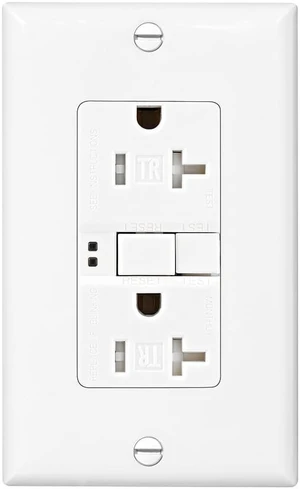Eaton TRSGF20W White 20A Tamper Resistant Self-Test GFCI Receptacle Eaton TRSGF20W White 20A Tamper Resistant Self-Test GFCI Receptacle