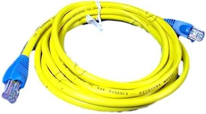 Yellow Cat 5 7 ft Patch Cord Network Cable Cat5 Blue Boot 5G454-7L Yellow Cat 5 7 ft Patch Cord Network Cable Cat5 Blue Boot 5G454-7L