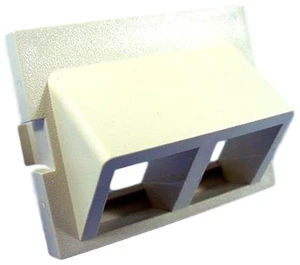Leviton Ivory MOS Wallplate 2-Port Quickport 45 Adapter Insert Module 41294-2QI Leviton Ivory MOS Wallplate 2-Port Quickport 45 Adapter Insert Module 41294-2QI