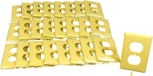 Cooper Wiring Devices 2132V 1-Gang Duplex Receptacle Wall Plate, Standard Size, Thermoset Plastic, Ivory (Pack of 25) Cooper Wiring Devices 2132V 1-Gang Duplex Receptacle Wall Plate, Standard Size, Thermoset Plastic, Ivory (Pack of 25)