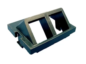 Leviton Black MOS Wallplate 2-Port Quickport 45 Adapter Insert Module 41294-2QE Leviton Black MOS Wallplate 2-Port Quickport 45 Adapter Insert Module 41294-2QE