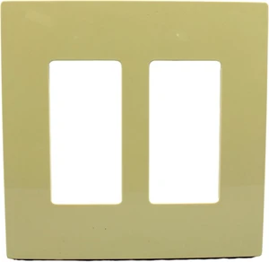 Leviton Ivory 2-Gang Midway Size Decora Screwless Wallplate Cover GFCI GFI SJ262-SI Leviton Ivory 2-Gang Midway Size Decora Screwless Wallplate Cover GFCI GFI SJ262-SI