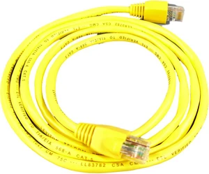 Leviton Yellow Cat 5 5 ft Ethernet LAN Patch Cord Network Cable Cat5 Yellow Boot 5G454-5Y Leviton Yellow Cat 5 5 ft Ethernet LAN Patch Cord Network Cable Cat5 Yellow Boot 5G454-5Y