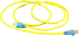 Leviton Yellow Cat 5 5 ft Ethernet LAN Patch Cord Network Cable Cat5 Blue Boot 5G454-5L Leviton Yellow Cat 5 5 ft Ethernet LAN Patch Cord Network Cable Cat5 Blue Boot 5G454-5L