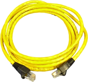 Leviton Yellow Cat 5e 7 ft Ethernet LAN Patch Cord Network Cable Booted 5G455-7Y Leviton Yellow Cat 5e 7 ft Ethernet LAN Patch Cord Network Cable Booted 5G455-7Y