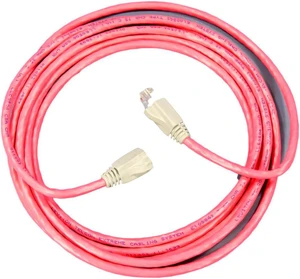 Leviton Red Cat 6 10 ft Ethernet LAN Patch Cord Network Cable Booted Cat6 62455-10R Leviton Red Cat 6 10 ft Ethernet LAN Patch Cord Network Cable Booted Cat6 62455-10R