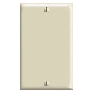 Leviton PJ13-I Ivory Midway Nylon Single Gang Blank Wall Plate Leviton PJ13-I Ivory Midway Nylon Single Gang Blank Wall Plate