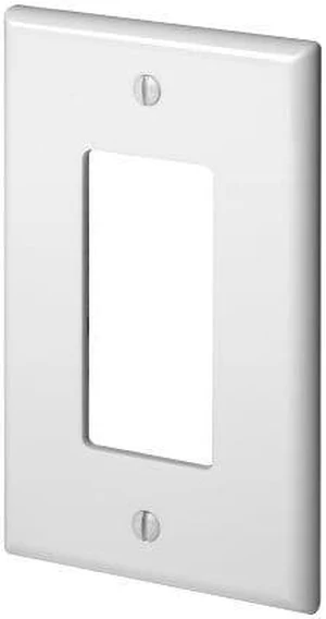 Leviton PJ26-W White Midway Nylon Single Gang Decora Wall Plate Leviton PJ26-W White Midway Nylon Single Gang Decora Wall Plate