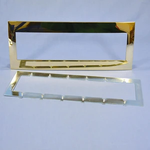 Leviton ACWM6-24K Acenti 6-Gang Wallplate And Alignment Plate, 24K Gold Plated Finish Leviton ACWM6-24K Acenti 6-Gang Wallplate And Alignment Plate, 24K Gold Plated Finish