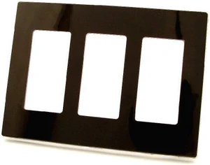 Leviton 803113-Gang Decora Wallplate Screwless, Brown Leviton 803113-Gang Decora Wallplate Screwless, Brown
