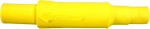 Leviton 15SDF-48Y Yellow 15 Series Female Cam-Type Detachable Plug Insulator Sleeve Leviton 15SDF-48Y Yellow 15 Series Female Cam-Type Detachable Plug Insulator Sleeve