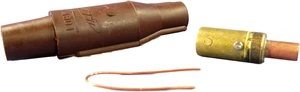 New Leviton Brown 16 Series Cam Type Female Plug High Amp Plug 400A 600V 16V25-H New Leviton Brown 16 Series Cam Type Female Plug High Amp Plug 400A 600V 16V25-H