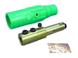 Leviton 19D21-G Green 19 Series Ball Nose Male Double Set Screw Detachable Cam-Type Plug Leviton 19D21-G Green 19 Series Ball Nose Male Double Set Screw Detachable Cam-Type Plug