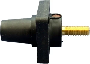 Leviton 16R24-12E Black 16 Series Cam-Type Female 1.25" Threaded Stud Panel Receptacle Leviton 16R24-12E Black 16 Series Cam-Type Female 1.25" Threaded Stud Panel Receptacle