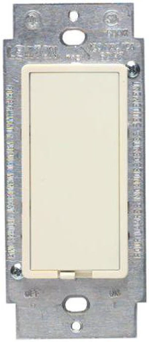 Leviton 621-6606AA Incandescent Touch Dimmer Switch Decora Almond Leviton 621-6606AA Incandescent Touch Dimmer Switch Decora Almond