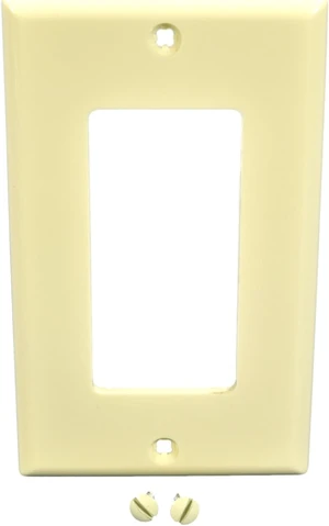 Leviton Almond Unbreakable Decora Wallplate GFCI GFI Nylon Cover 80401-NA Leviton Almond Unbreakable Decora Wallplate GFCI GFI Nylon Cover 80401-NA