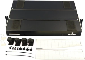 Leviton 5P330-HB Black 1RU Fiber Optic SC Patch Panel With 12 Duplex SC Adapters Pre-Installed Leviton 5P330-HB Black 1RU Fiber Optic SC Patch Panel With 12 Duplex SC Adapters Pre-Installed