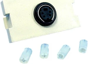Leviton 41291-1VI S-Video Jack Insert For Multimedia Outlet System (MOS), 1-Unit High Module, Ivory Leviton 41291-1VI S-Video Jack Insert For Multimedia Outlet System (MOS), 1-Unit High Module, Ivory