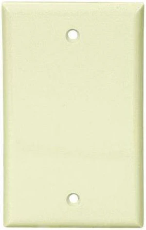 Cooper Wiring Devices 5129LA 1-Gang Blank Box Mount Wall Plate, Unbreakable Nylon, Standard Size, Light Almond Cooper Wiring Devices 5129LA 1-Gang Blank Box Mount Wall Plate, Unbreakable Nylon, Standard Size, Light Almond