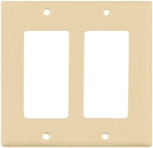 Cooper 5152V Ivory Unbreakable Two Gang Decorator Wall Plate Cooper 5152V Ivory Unbreakable Two Gang Decorator Wall Plate
