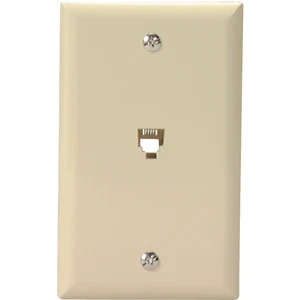 Cooper Wiring Devices 3532-4V Telephone Wall Plate, 4-Wire 6-Position Jack, Ivory Cooper Wiring Devices 3532-4V Telephone Wall Plate, 4-Wire 6-Position Jack, Ivory