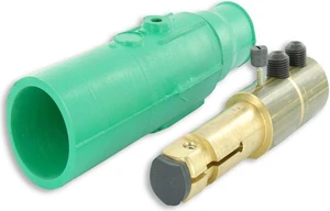 Leviton 17D22-G Green 17 Series Male Double Set Screw Detachable Cam-Type Plug Leviton 17D22-G Green 17 Series Male Double Set Screw Detachable Cam-Type Plug