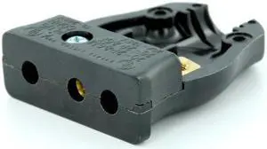 Leviton 20FC-E 20 Amp-125 Volt, 2 Pole-3 Wire, Stage Pin, Female, Connector Crimp Terminals, Black