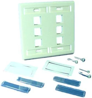 Leviton QuickPort Faceplate Leviton QuickPort Faceplate