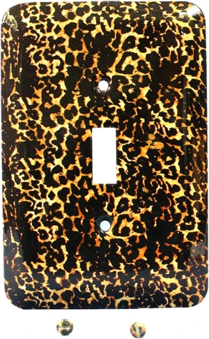 Leviton 89301-ANL Jumbo Toggle Switch Wallplate, 1-Gang, Leopard Print Leviton 89301-ANL Jumbo Toggle Switch Wallplate, 1-Gang, Leopard Print