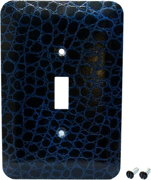 Leviton Jumbo Blue Leopard Print Switch Cover Oversize Toggle Wall Plates 89301-BLL Leviton Jumbo Blue Leopard Print Switch Cover Oversize Toggle Wall Plates 89301-BLL