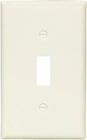 Cooper Light Almond Standard 1-Gang Thermoset Switch Plate Wallplate Cover 2134LA Cooper Light Almond Standard 1-Gang Thermoset Switch Plate Wallplate Cover 2134LA