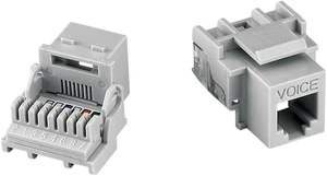 Cooper Wiring Devices 9556WS Aspire Modular Snap-In Keystone Telephone Voice Jack, RJ11 RJ12 6-Wire, White Satin (Pale Gray) Cooper Wiring Devices 9556WS Aspire Modular Snap-In Keystone Telephone Voice Jack, RJ11 RJ12 6-Wire, White Satin (Pale Gray)