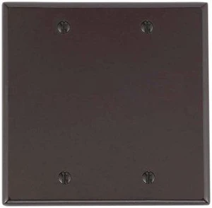 Cooper 2137B Brown 2-Gang Blank Wall Plate, Box Mount Cooper 2137B Brown 2-Gang Blank Wall Plate, Box Mount