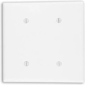 Leviton 88034 White Two Gang Blank Strap Mount Wall Plate Leviton 88034 White Two Gang Blank Strap Mount Wall Plate