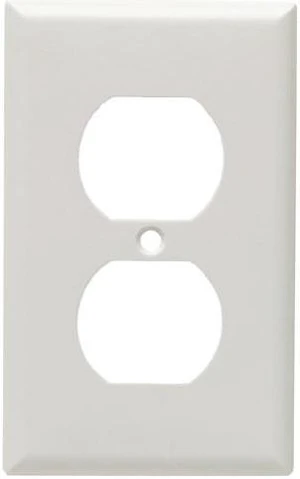 Cooper Wiring Devices 2132W 1-Gang Duplex Receptacle Wall Plate, Standard Size, Thermoset Plastic, White Cooper Wiring Devices 2132W 1-Gang Duplex Receptacle Wall Plate, Standard Size, Thermoset Plastic, White