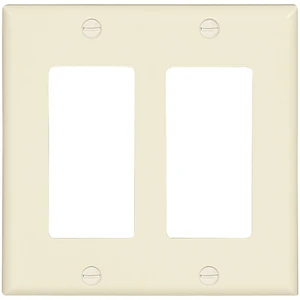 Cooper 2152LA Light Almond Two Gang Decorator Wall Plate Cooper 2152LA Light Almond Two Gang Decorator Wall Plate
